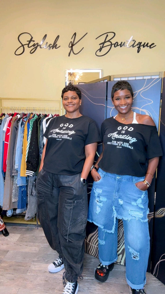 God Is Amazing Cotton Graphic T-shirt