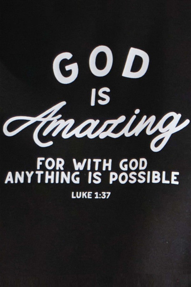God Is Amazing Cotton Graphic T-shirt